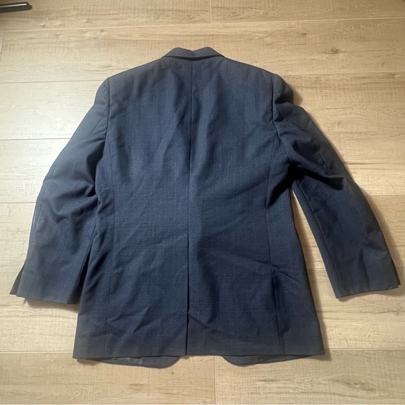 Vintage Burberrys 41 Blue  Blazer Jacket Sport Coat - Picture 12 of 16